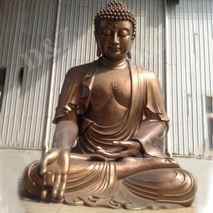 Meditative bronze sitting buddha for sale